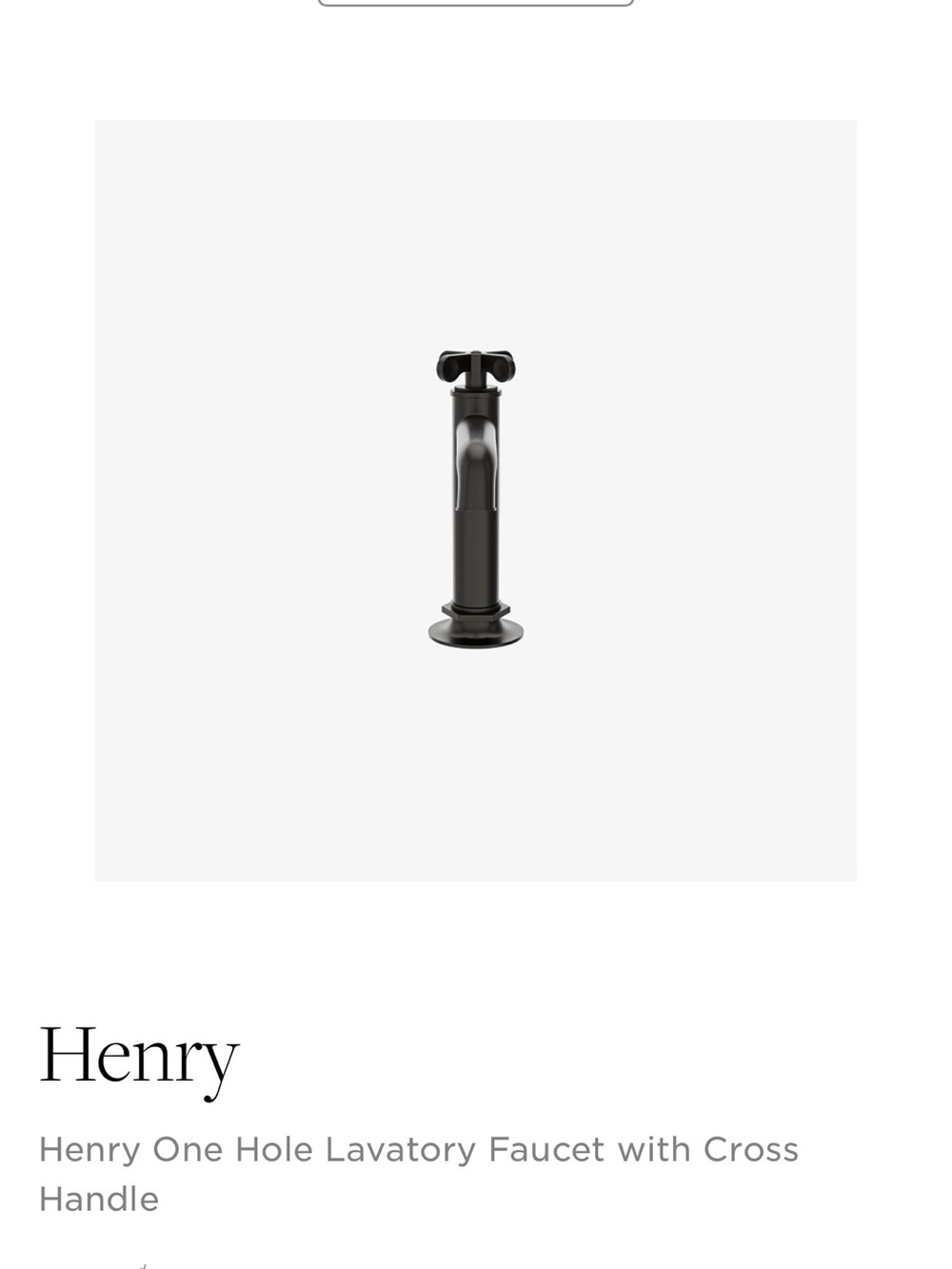Waterworks Dark Brass Henry Low Profile One-Hole Lavatory Faucet